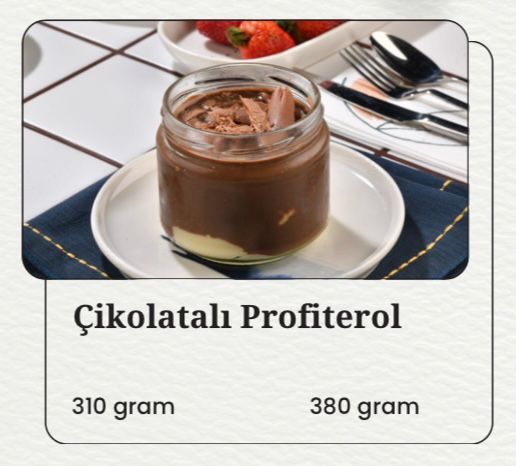 Çikolatalı Profiterol